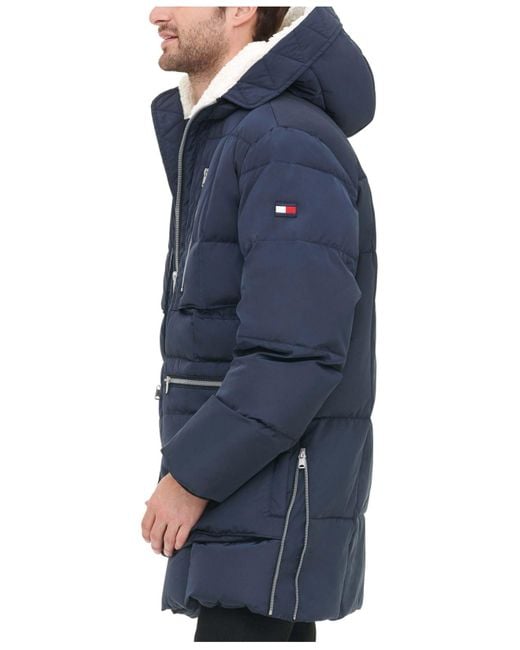Tommy Hilfiger Navy Parka Hotsell, SAVE 30% - aveclumiere.com