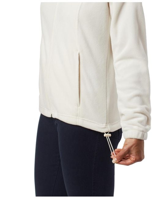 Columbia White Plus Size Benton Springs Fleece Jacket