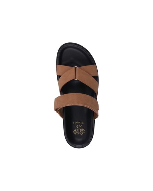 Gc Shoes Brown Denny Slip On Slide Sandals