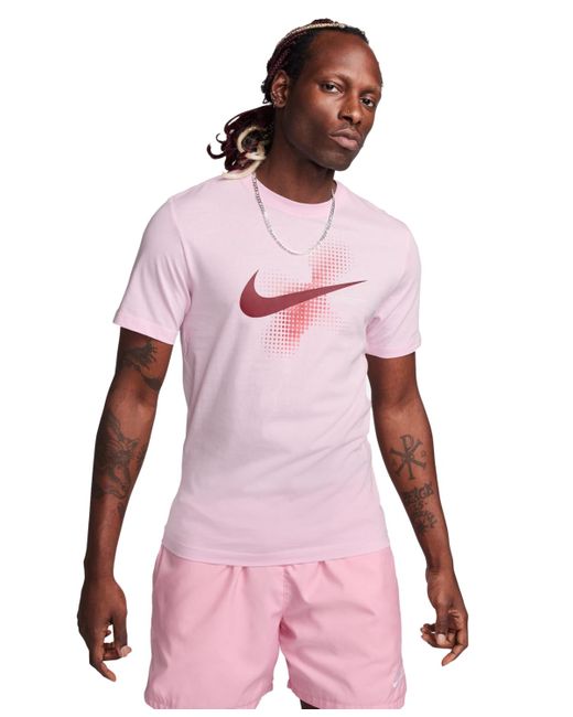 Nike Pink Sportswear Logo Graphic T-shirt for men