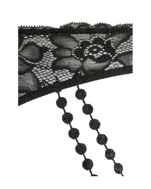 Lascana Black Strappy Lace Thong