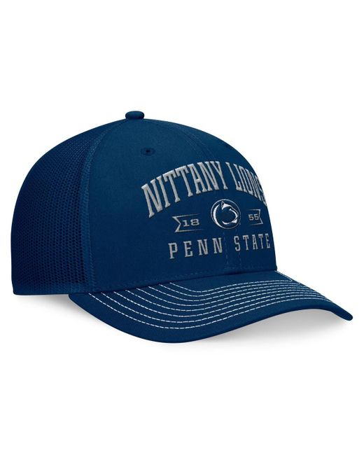 Top Of The World Blue Navy Penn State Nittany Lions Carson Trucker Adjustable Hat for men
