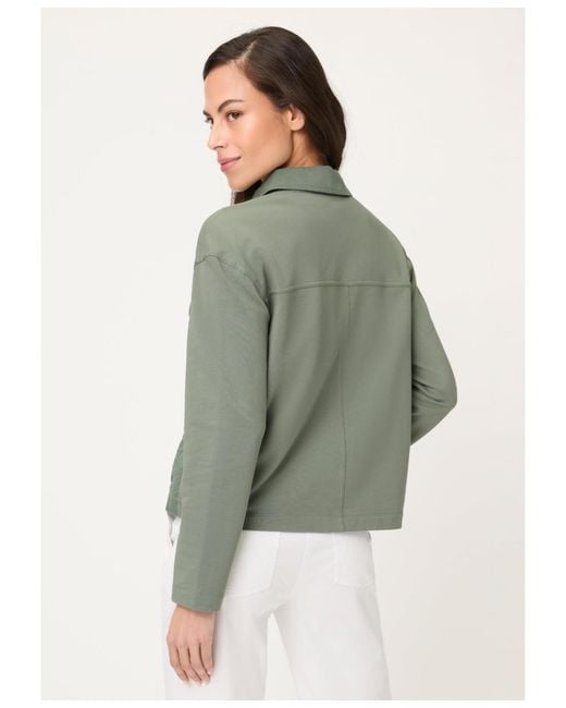 Olsen Gray Mixed Media Jacket