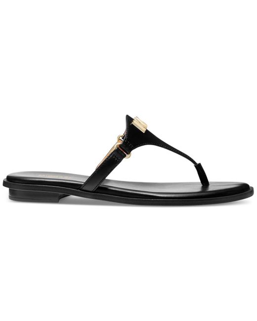 Michael Kors Michael Jillian Slip-on Thong Sandals in White | Lyst