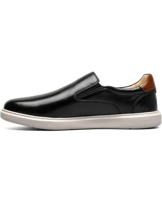 Florsheim Black Social Plain Toe Slip On Sneaker for men