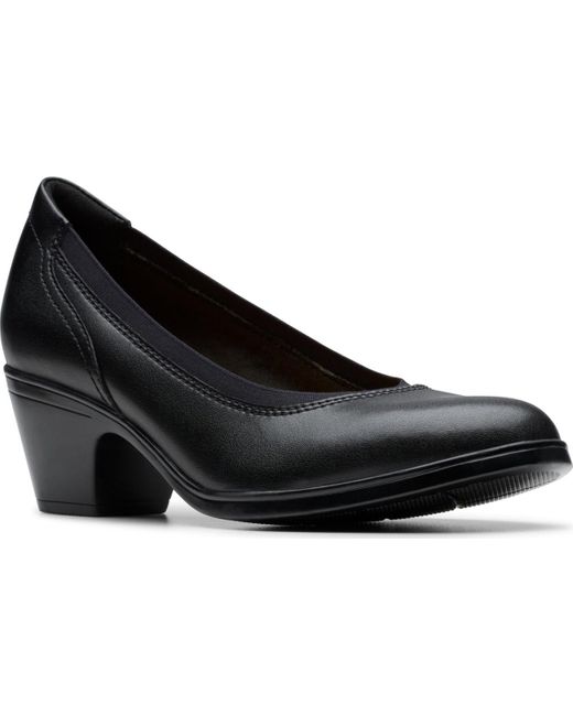 Clarks Black Emily2 Edyth Slip-on Pumps