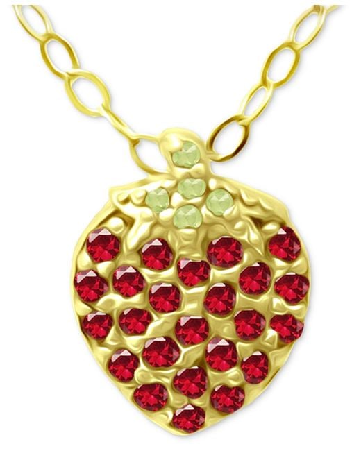 Giani Bernini Metallic Lab-grown Ruby (1/4 Ct. T.w.