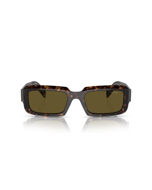 Prada Green Geometric Sunglasses for men
