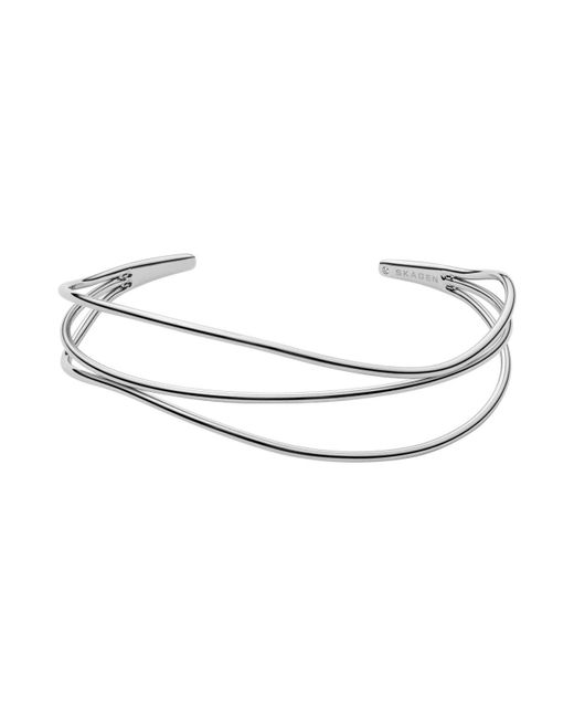 Skagen Kariana Stainless Steel Wire Bracelet in Silver (Metallic) - Lyst