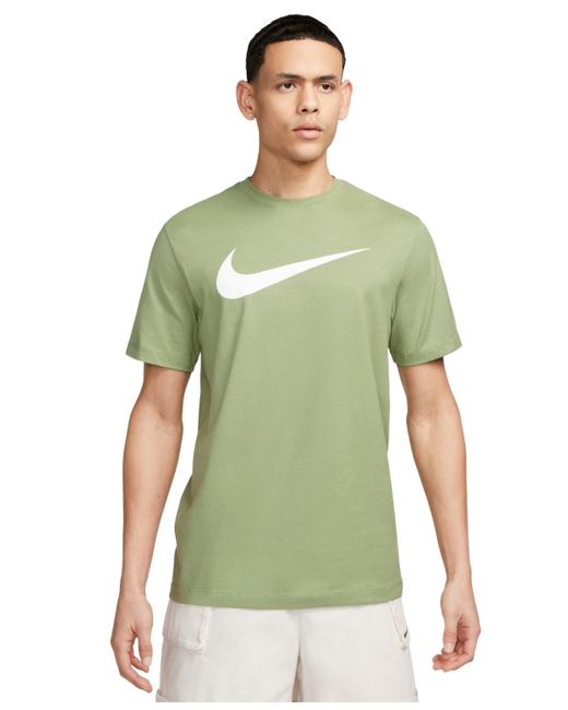 Nike Green Sportswear Swoosh Short-sleeve Crewneck T-shirt for men