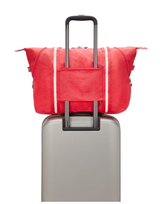 Kipling Red Art M Tote