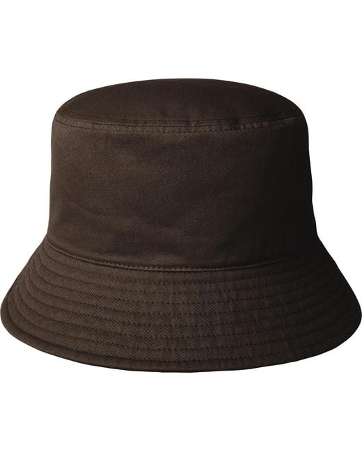 Kangol Black Washed Bucket Hat for men