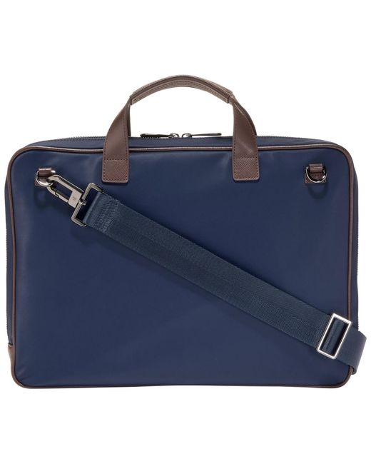 Cole Haan Blue Carson Slim Briefcase for men