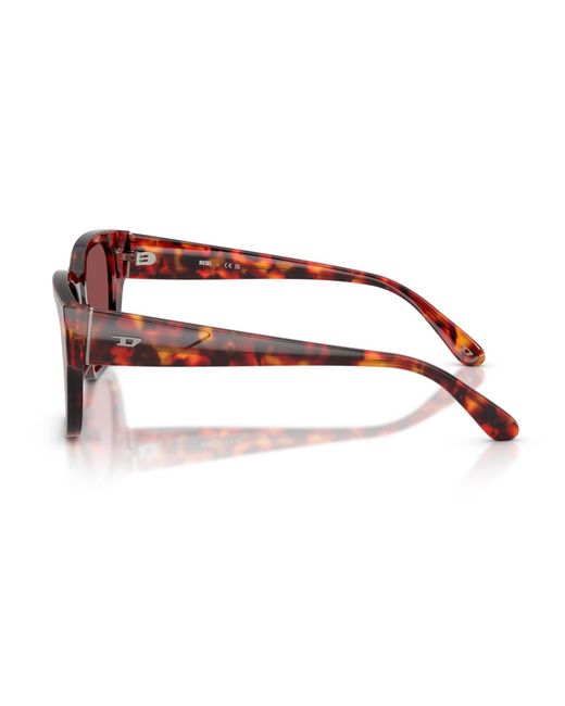 DIESEL Red Large Sunglasses