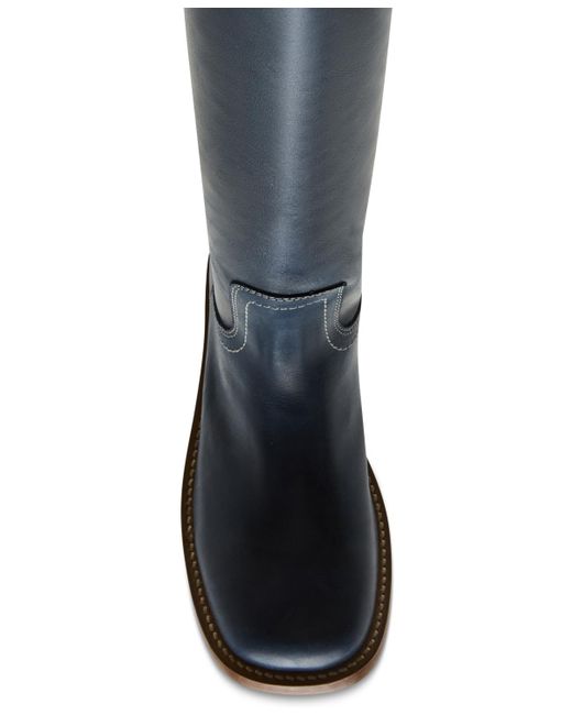 Steve Madden Blue riggs Tall Square-toe Boots