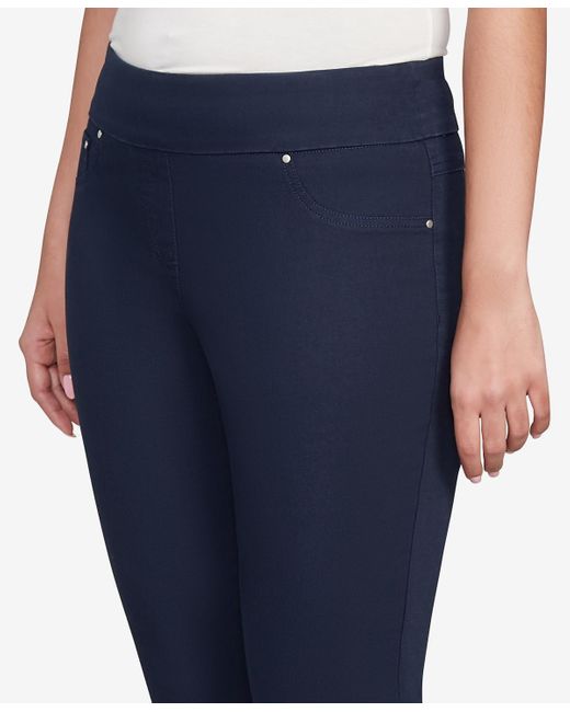 Ruby Rd Blue Petite Soft Denim Faux Pocket Pants