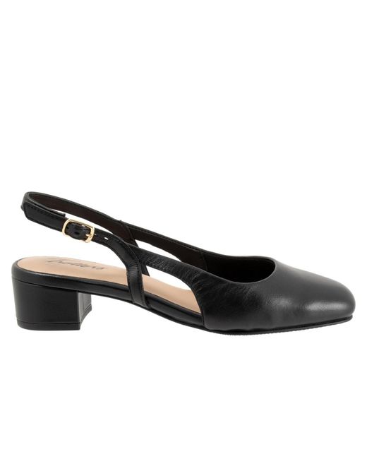 Trotters Black Dottie Pump