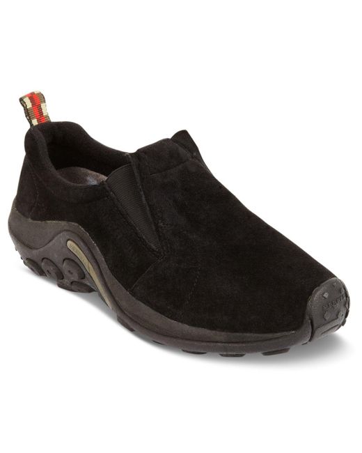 Merrell Jungle Suede Moc Slip-on Shoes in Black for Men | Lyst