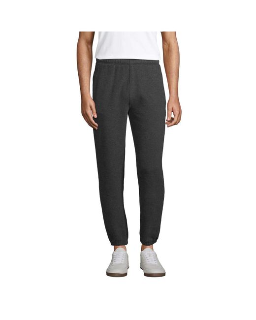 Lands' End Tall Serious Sweats Sweatpants in Black for Men | Lyst