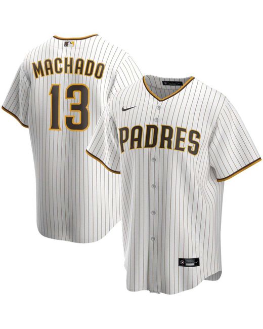 Nike Synthetic Manny Machado White San Diego Padres Alternate Replica