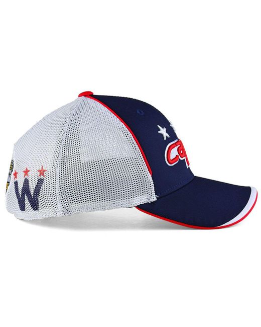 Men's Adidas Red/Navy Washington Capitals Team Adjustable Hat