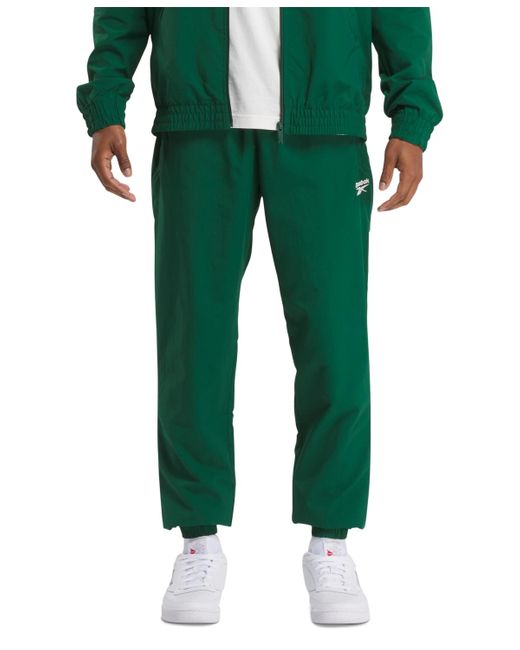 Reebok Green Classics Vector Logo-print Track Pants for men