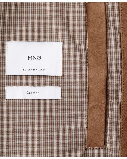 Mango Multicolor Leather Pockets Jacket for men