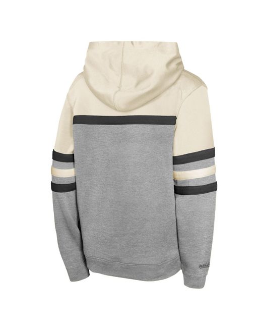 Mitchell & Ness Gray San Francisco Giants Head Coach Pullover Hoodie for men