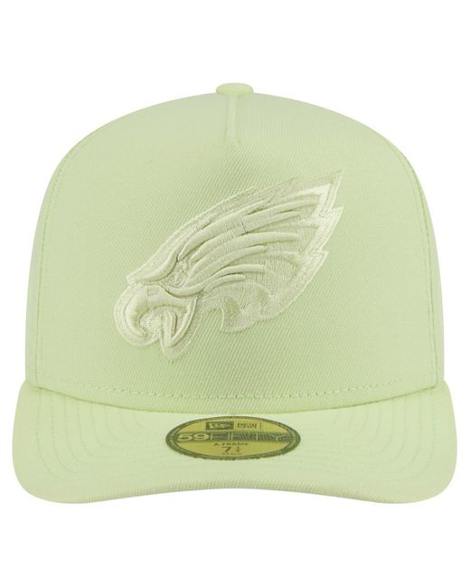 KTZ Green Philadelphia Eagles Color Pack A-frame 59fifty Fitted Hat for men