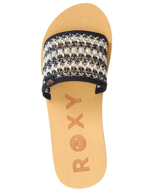 Roxy Black Riviera Slip On Sandals