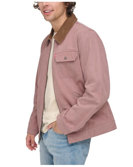 Levi's Red Canvas Utility Jacket for men