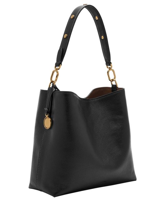 Fossil Black Jessie Bucket Shoulder Bag