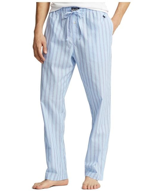 Polo Ralph Lauren Blue Printed Woven Pajama Pants for men