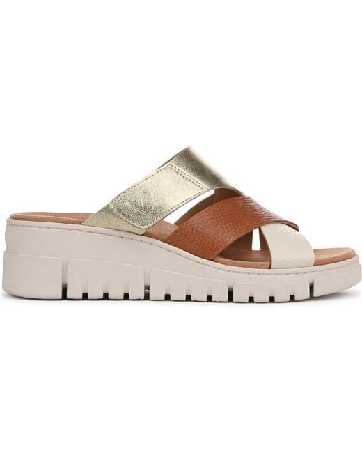 Vionic Brown Uptown Sunset Slide Sandals