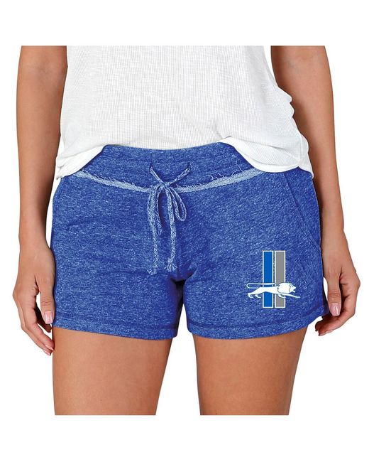 Concepts Sport Blue Detroit Lions Mainstream Terry Lounge Shorts