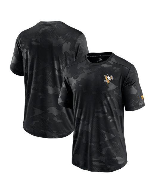 Men's Buffalo Sabres Fanatics Branded Royal Authentic Pro Rink Premium Camo  T-Shirt