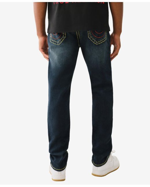 True Religion Blue Rocco Super T No Flap Jeans for men
