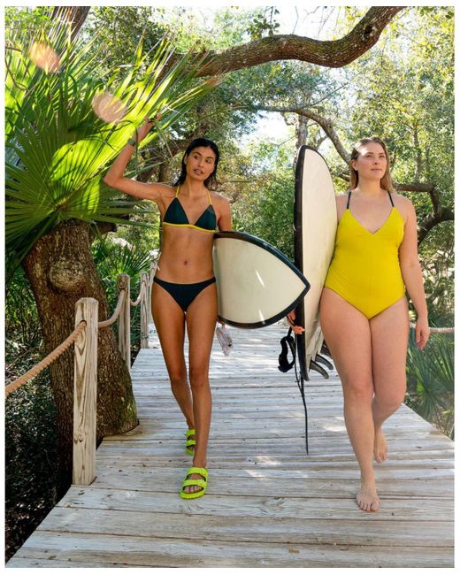 Ansea Yellow The Reversible Cheeky Swim Bottom