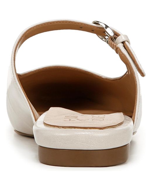 Naturalizer White Apple Square Toe Mary Jane Mules