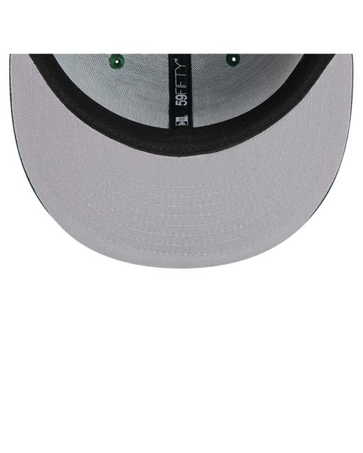 KTZ Green Milwaukee Bucks Sport Night Script Sided 59fifty Fitted Hat for men