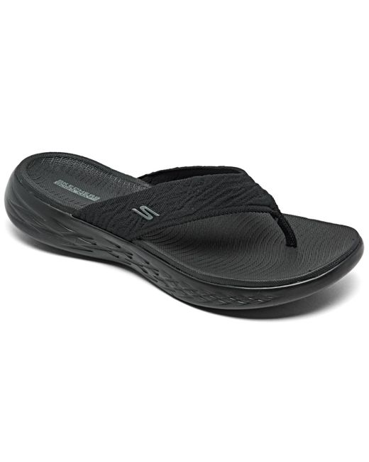 Skechers Black On The Go 600 Sunny Athletic Flip Flop Thong Sandals From Finish Line