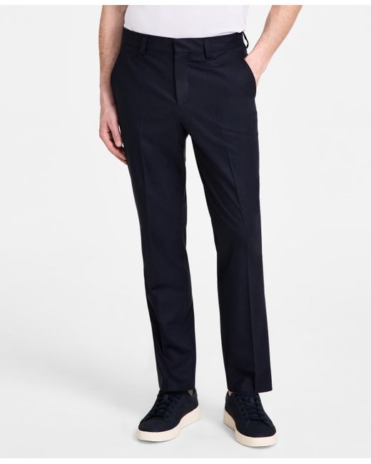 Boss Blue Hugo By Modern-fit Wool Blend Suit for men