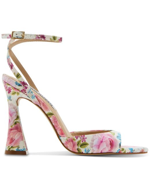 Steve Madden Metallic Beki Two-piece Flare-heel Sandals