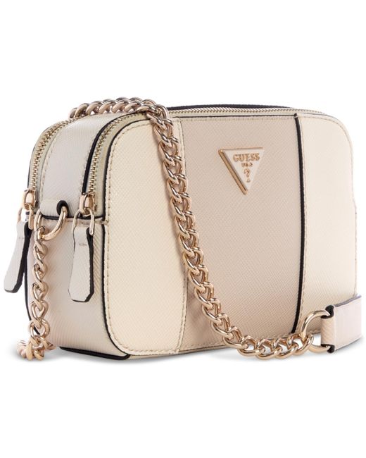 Guess Natural Noelle Polyurethane Crossbody Camera Bag