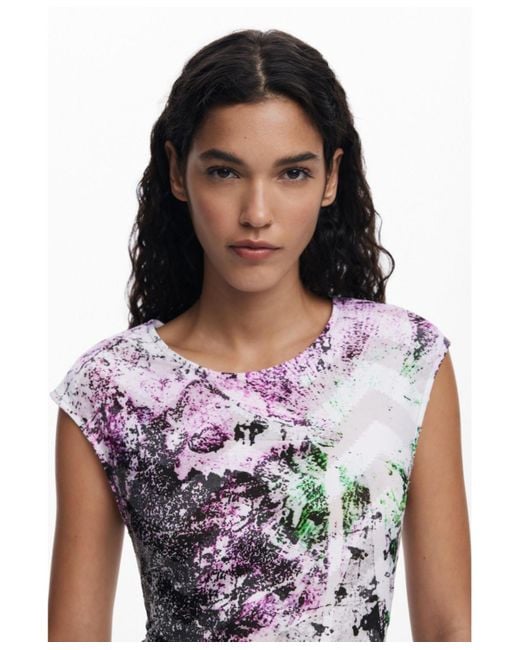 Desigual White Dress Designed By Mr. Christian Lacroix