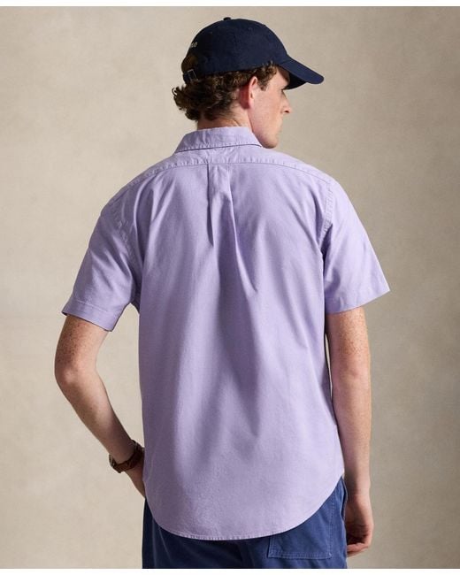 Polo Ralph Lauren Purple Classic Fit Garment-dyed Oxford Shirt for men