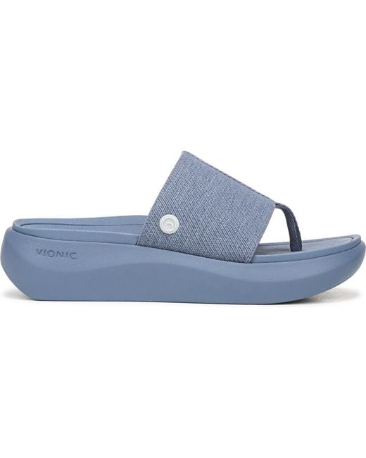 Vionic Blue Aqua Thong Sandals