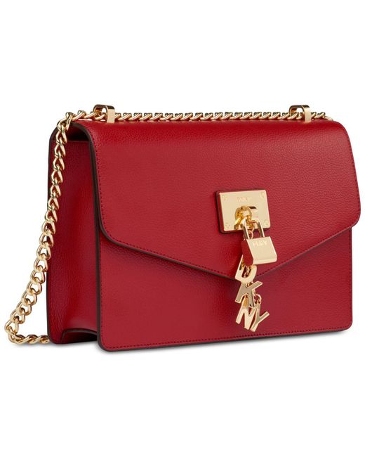 DKNY Elissa Leather Chain Strap Shoulder Bag, Created For Macy's in