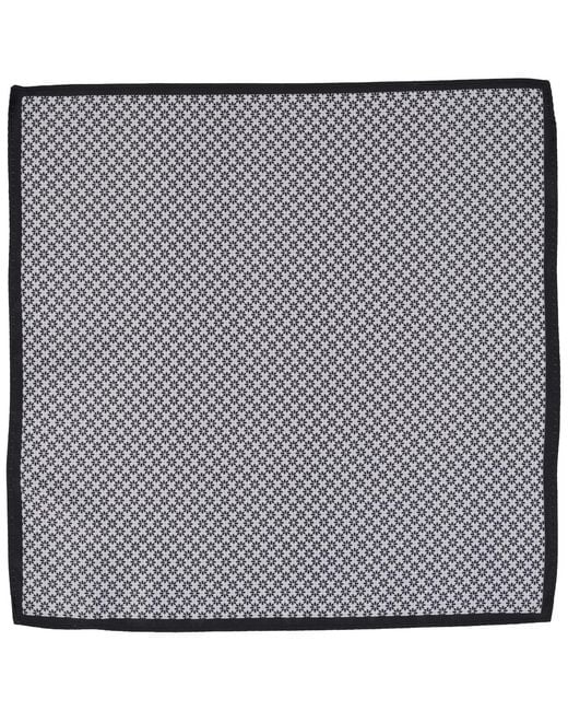 Alfani Gray Wells Geometric Pattern Pocket Square for men