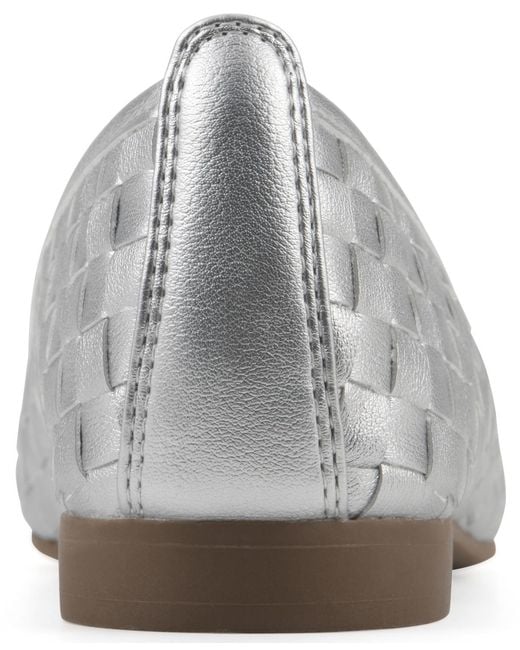 White Mountain White Boccie Ballet Flat
